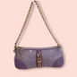 Juicy Couture Vintage Purple Cowhide Hair Baguette Bag