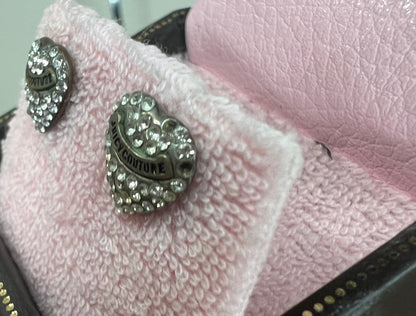 Juicy Couture Vintage Silver Pave Earrings* Read description