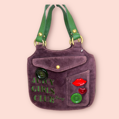 Vintage Juicy Couture Purple and Green Bag – En Rose Vintage
