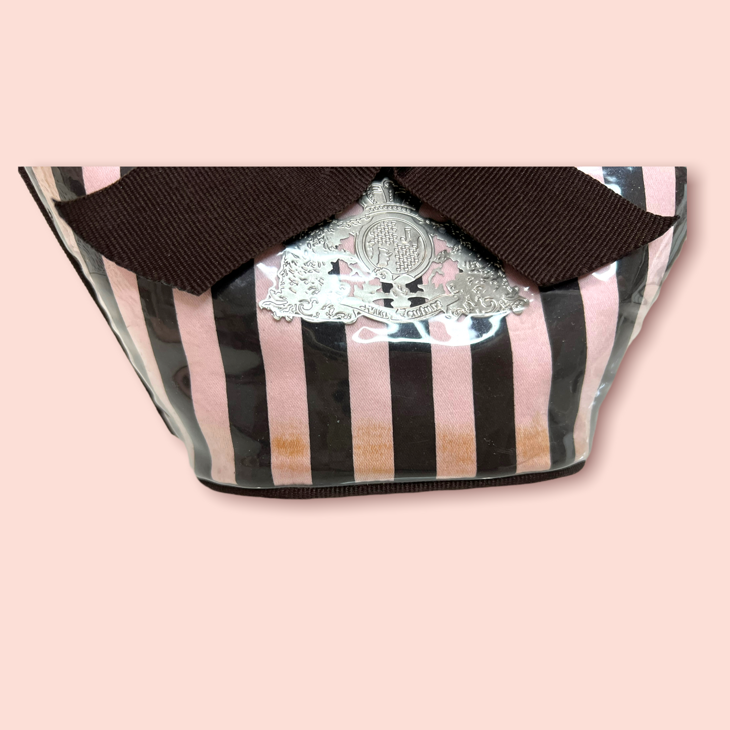 Juicy Couture Vintage Striped Makeup Pouch