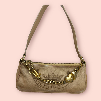 Juicy Couture Vintage Calf Hair Baguette Bag