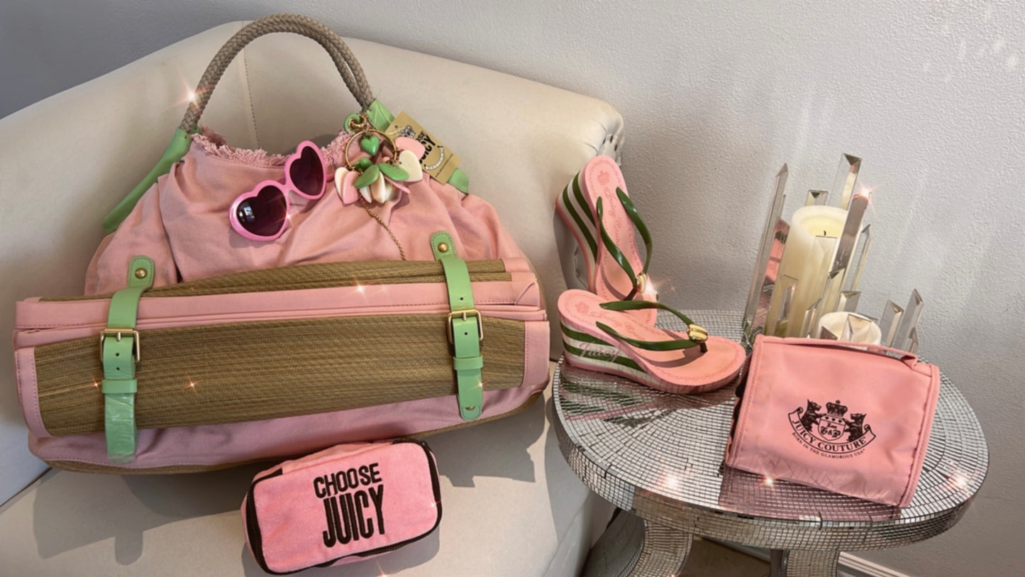 RARE Juicy Couture Beach Bag with Mat