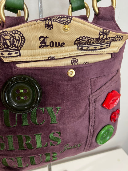 Vintage Juicy Couture Purple and Green Bag