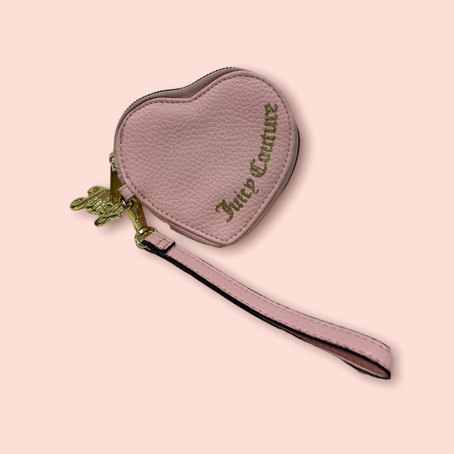 Juicy Couture Pink Heart Wristlet