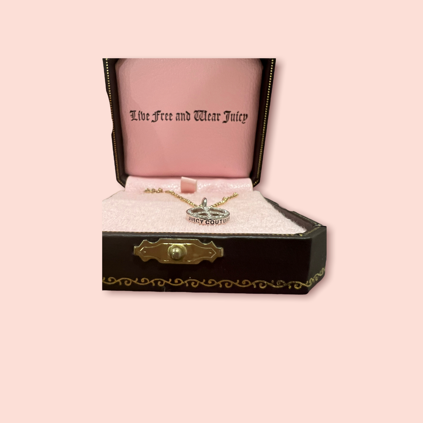 Juicy Couture Peace Silver Necklace