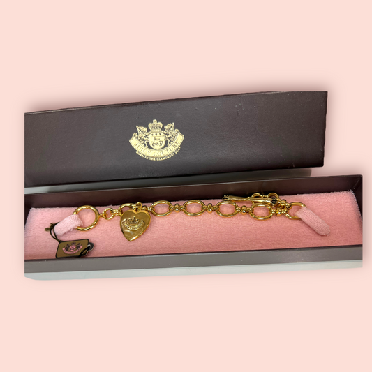 Vintage Juicy Couture Heart Chain Bracelet (Brand new with tags)