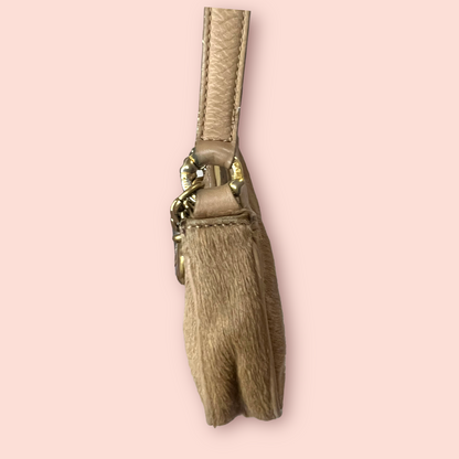 Juicy Couture Vintage Calf Hair Baguette Bag