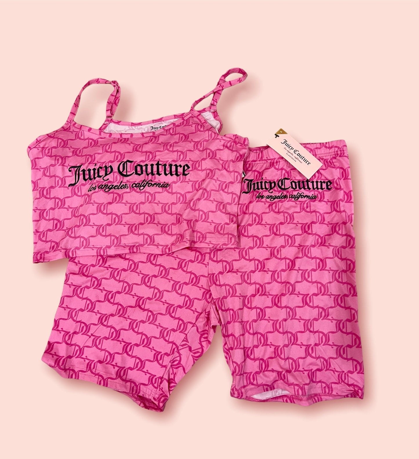 Juicy Couture Hot Pink Biker Set